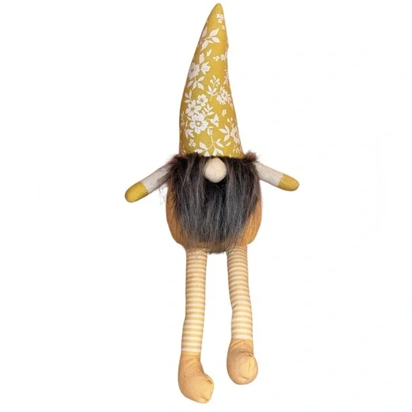 SPRING MINI GNOME Aldi Brand 11” Tall in Yellow, White and Gray - Picture 2 of 8